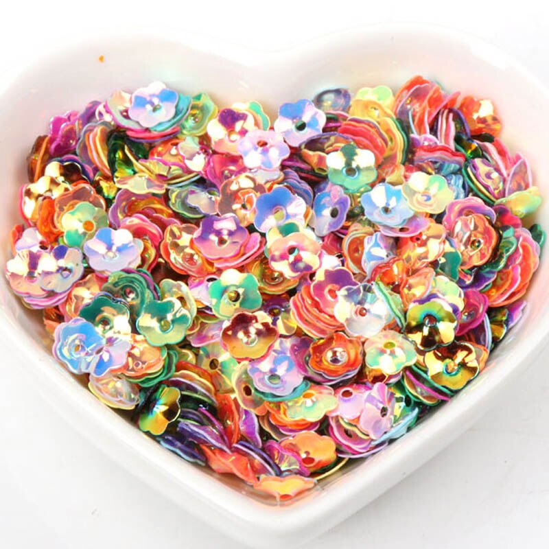 Estrela flor 10g estereoscópico avião pvc solto lantejoulas paillettes costura artesanato crianças diy decoração de vestuário acessório 3-30mm: 17   6.5mm