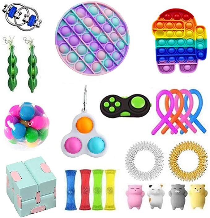 1 set Fidget juguete barato sensorial Fidget Pack de juguetes para los niños o los adultos juguete de descompresión fidjets pack de juguetes антистресс