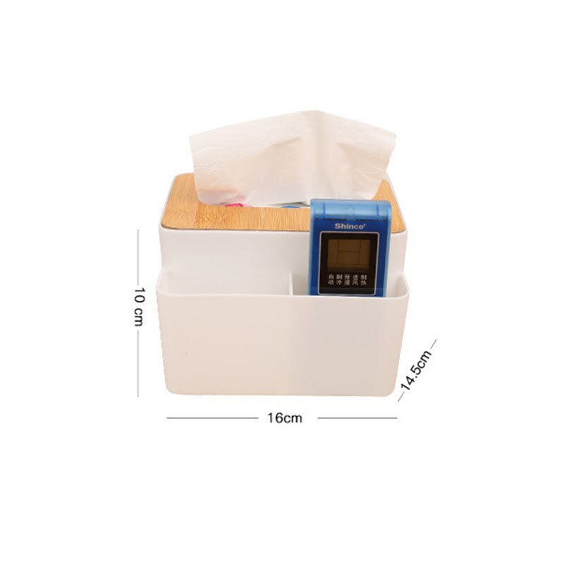 Bamboo Tissue Boxes Desktop Paper Towel Dispenser Living Room Plastic Remote Control Storage Box Napkin Holder Wipes Containers: A-1   400