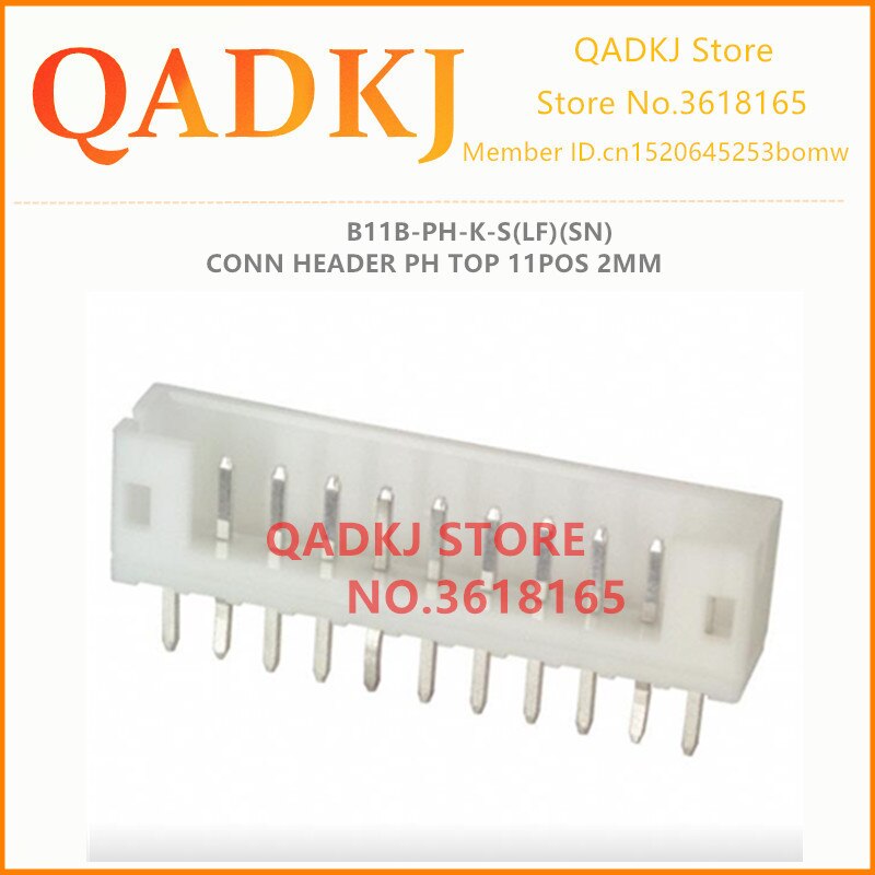 B11B-PH-K-S B12B-PH-K-S B13B-PH-K-S CONN HEADER PH TOP 11 p p p 2 13 12mm NOVO & Original Frete grátis