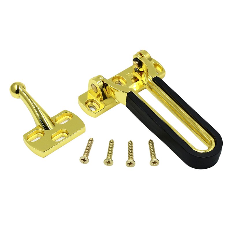 Zinc Alloy Security Door Chain Anti-Theft Door Deduction Thickened Hotel Safety Door Bolts Latches Buckles Hardware