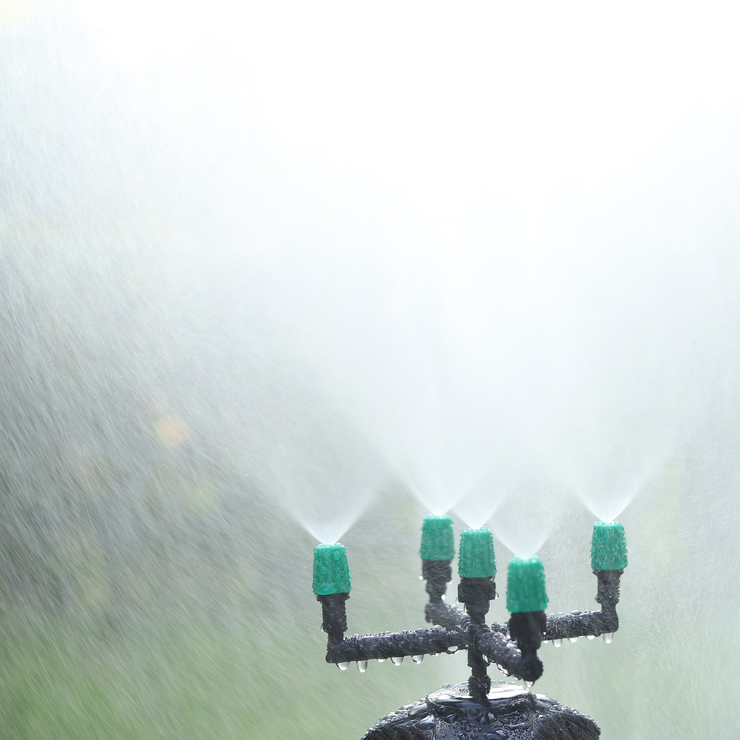 Tuin Irrigatie Vernevelaars Drenken Verneveling Sproeier Met Water Fittings 5-Manier Fogger Nozzles Koeling Bevochtigen Levert
