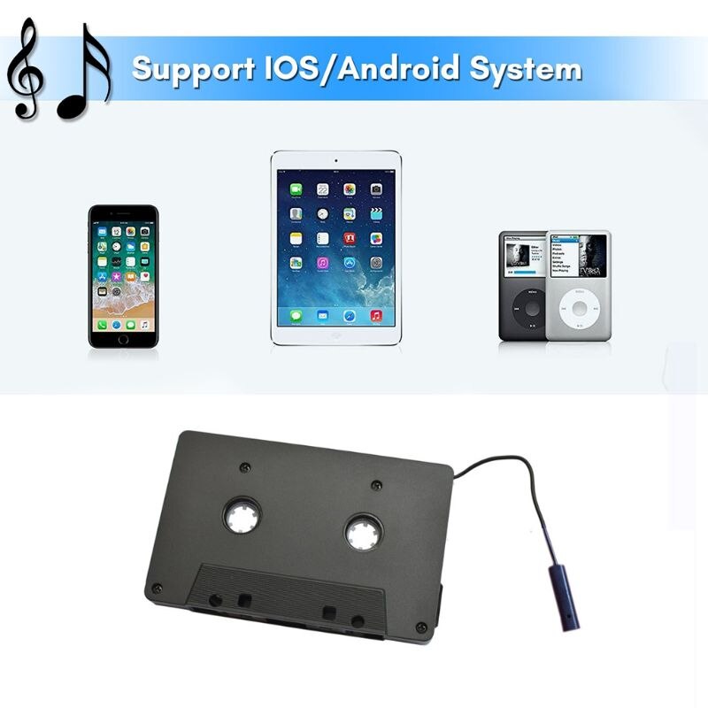 Carregamento usb bluetooth-compatível 5.0 música receptor de áudio do carro cassete player t84d