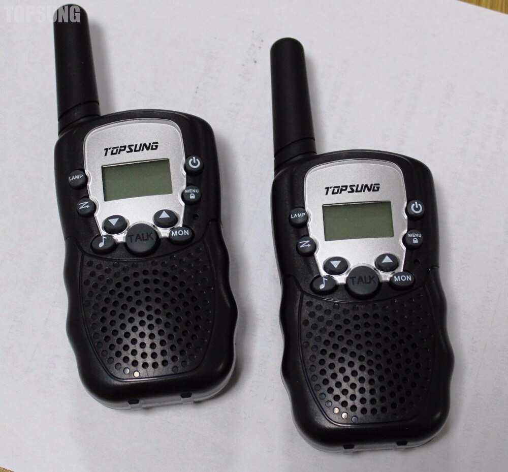 freundlicher walkie Talkie paar T388 PMR/FRS Radios VOX Talkie funkgeräte LED-taschenlampe 99 Privatgelände Code w/batterien ladegerät vox kopfhörer