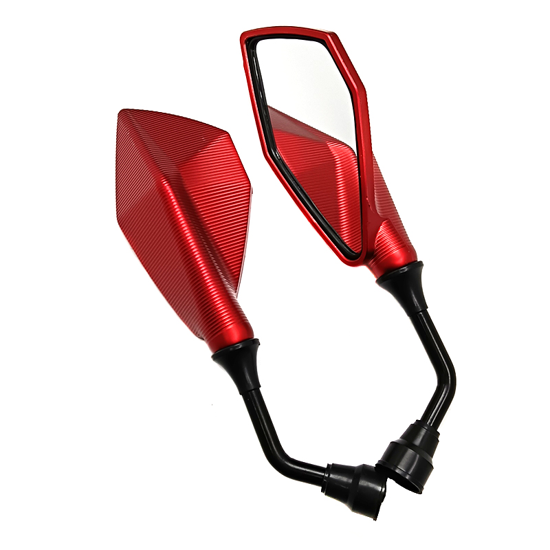 Motorfiets Achteruitkijkspiegel Vervangende Onderdelen Scooter E-bike Omkeren Extra Spiegel Gemodificeerde Accessoires: Rood
