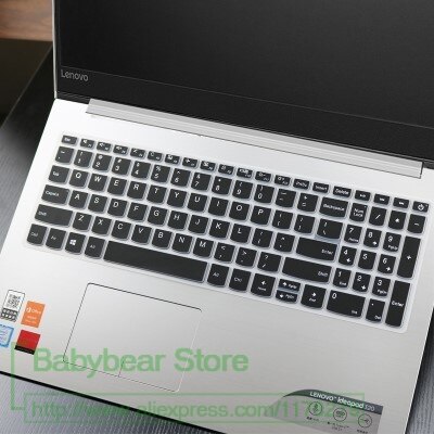 Coque de protection pour clavier d'ordinateur portable pour Lenovo Ideapad 15.6 "IdeaPad340C/320/330/520/720S 15 5000/7000-15IKBR/ARR/AST: black