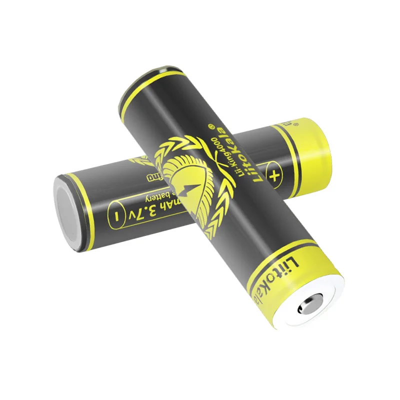 Liitokala 18650 4000 mah oppladbart batteri med høy kapasitet 3.7v litium-ion-batteri til lommelykt og hodelykt med pcb