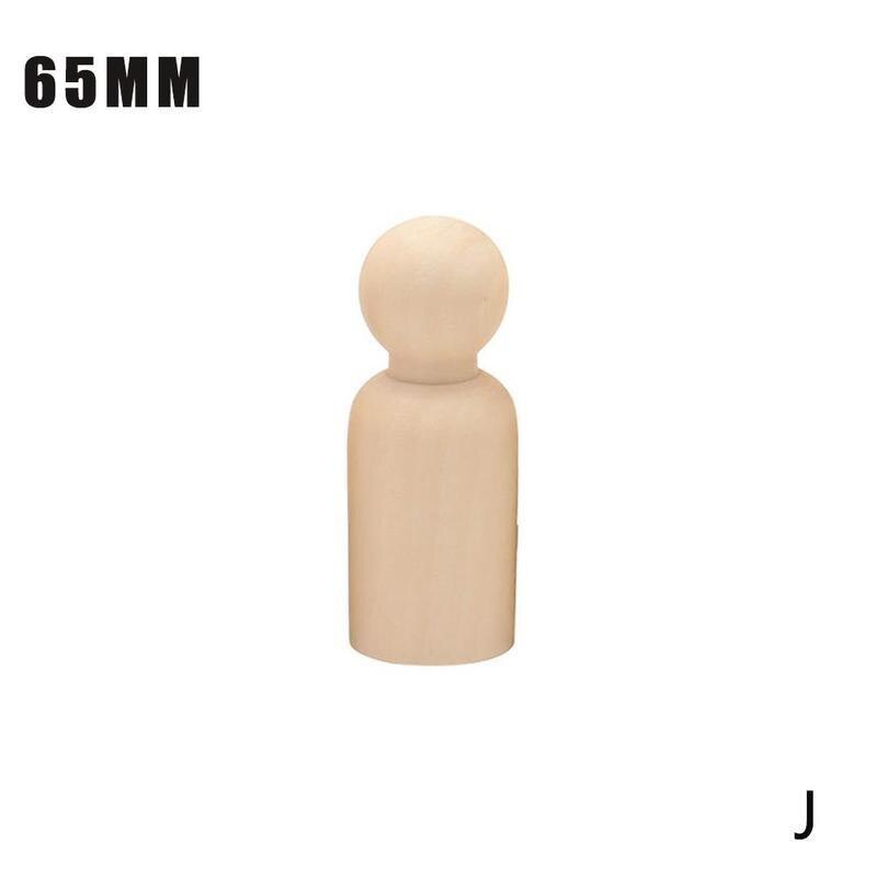 1 Uds. De muñecos de madera sin pintar, muñecos de Madera hechos a mano para hombres y mujeres, figuras artesanales, Graffiti de Color pequeño, juguete de madera W7Q5: J