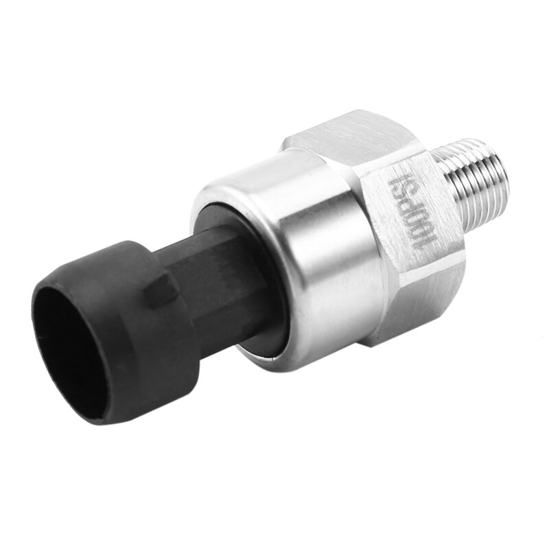 1/8Inch NPT Pressure Transducer Sender Sensor for Oil Fuel Air Water 100PSI Pressure Sensor