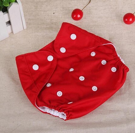 1 stks Wasbare Luiers Herbruikbare Luiers Grid/Katoen Training Pant Doek Luier Baby Fraldas Winter Zomer Versie Luiers: Rood / For summer