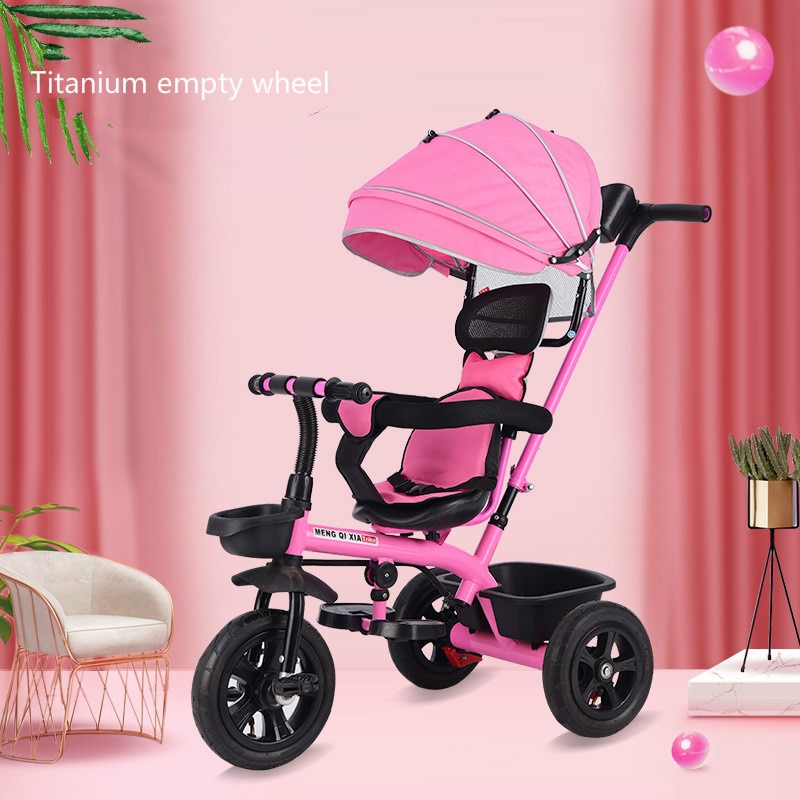 2 in 1 bambino Passeggino per Bambini Triciclo Bicicletta 1-6Y Passeggino Ombrello auto per Bambini Triciclo bambino Passeggino bambino bici trike