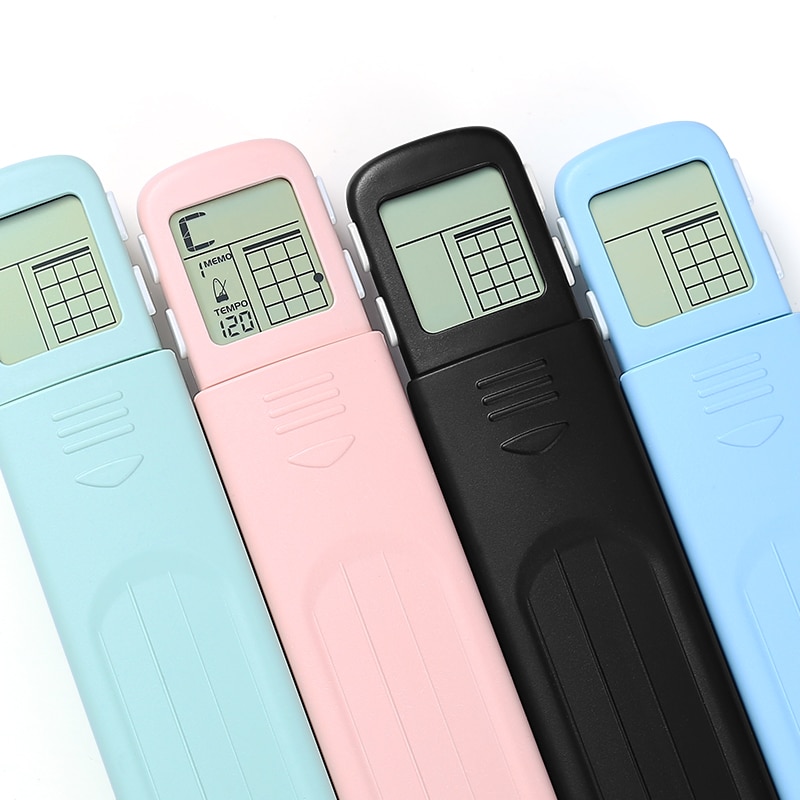 Portable 4-Tone Pocket Ukulele Chord Trainer Practice Tool Can Rotate Chord Diagram Screen Ukulele Finger Trainer For Beginners