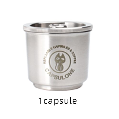 Capsulone para cafetera illy, cápsula reutilizable recargable de Metal de acero inoxidable, apta para máquina de café illy: 1capsule