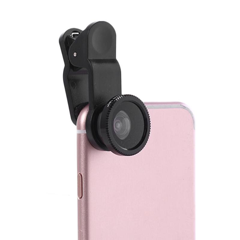 Kit de lentes de ojo de pez 3 en 1 para teléfono móvil, macrocámara de gran angular Universal, lentes de ojo de pez con Clip 0.67x para iPhone y Samsung