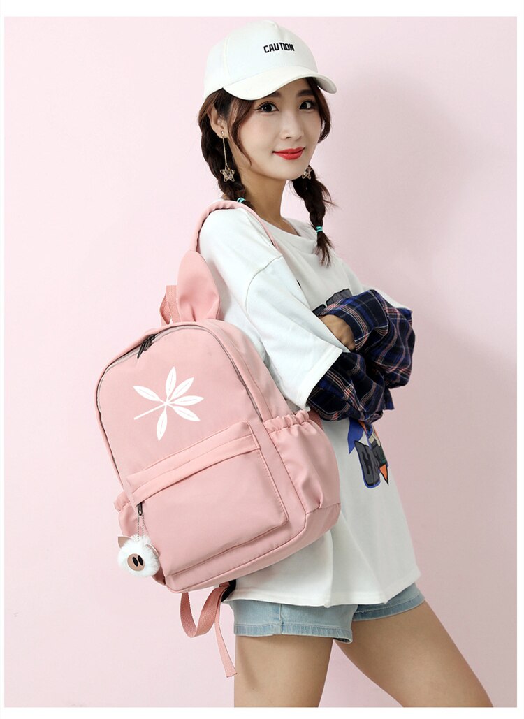 BLACKPINKs Schoolbag Backpack with Rabbit Ear BLINK Shoulder Bag JISOO JENNIE LISA ROSÉ Backpack HOW YOU LIKE THAT Travel Bag