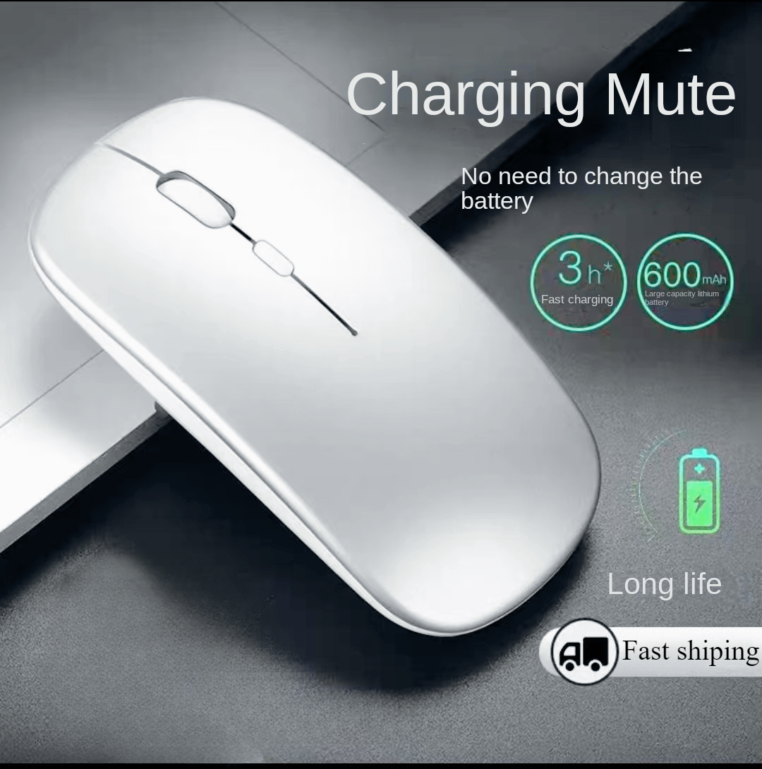 Draadloze muis voor laptop PC Bluetooth oplaadbare muizen Computer Stille muizen USB-muis Ergonomische gamingmuis voor Xiaomi Pad