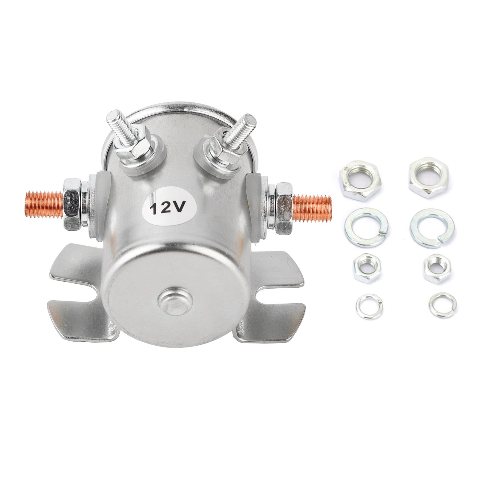 12v 4- polet isolator solenoidrelé til vogner vinsj marine kontinuerlig drift solenoidsett