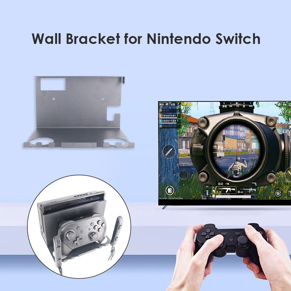 Nintendo Switch Wandmontage - Aluminium Pro Controller Beugel & Joystick Stand