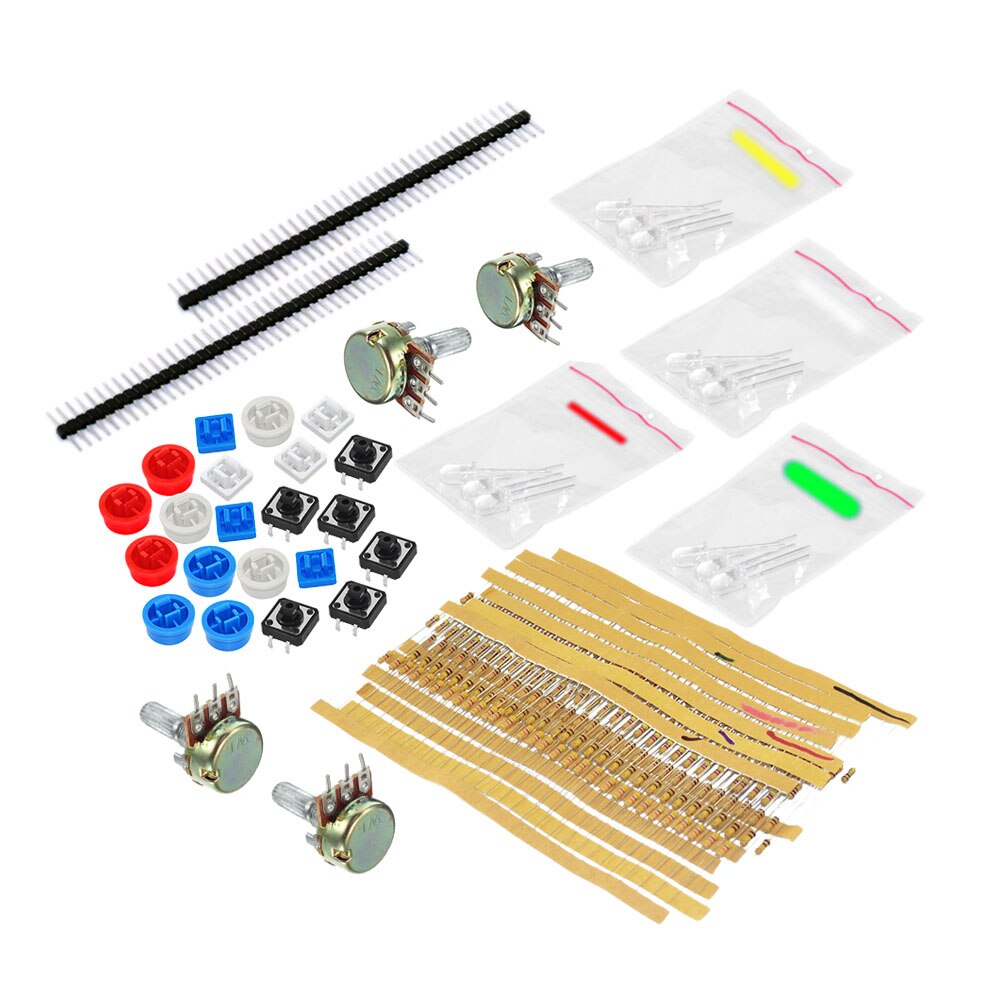 GM Parts Package/DIY Starter Kit / Component Package Kit A1 for Arduino UNO Mega2560 W/Resistor+Botton+Adjustable Potentiometer