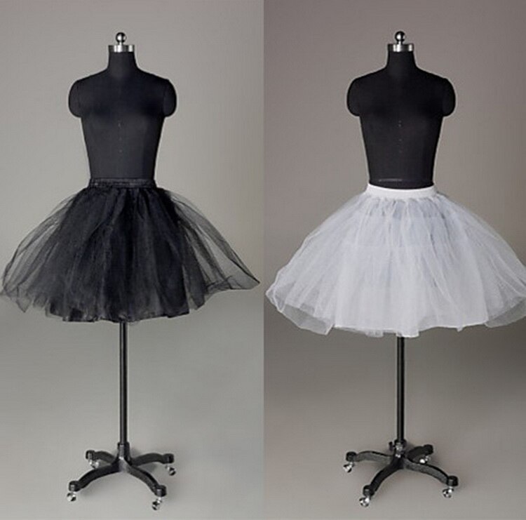 Meisjes Vrouwen Wit Zwart 3 Lagen Petticoat #5
