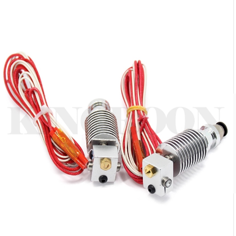 V5 V6 J-head Extruder Hotend Remote Direct Short 3D Printers Parts End Aluminum For 1.75mm 3.0mm Filament 12V40W Kit 0.4mm