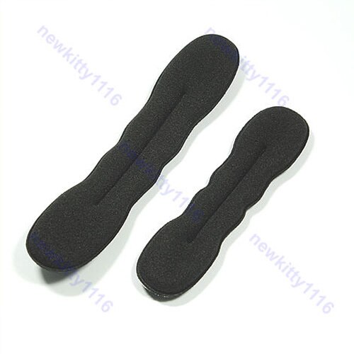 2 stuks Magic Sponge Hair Styling Bun Maker Twist Gereedschap L + S