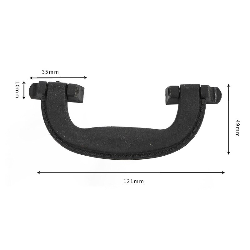 1PC Arch Box Handle Tool Handle Retro Plastic Suitcase Holder Furniture Hardware Antique Leather Case Handle Accessories: 3