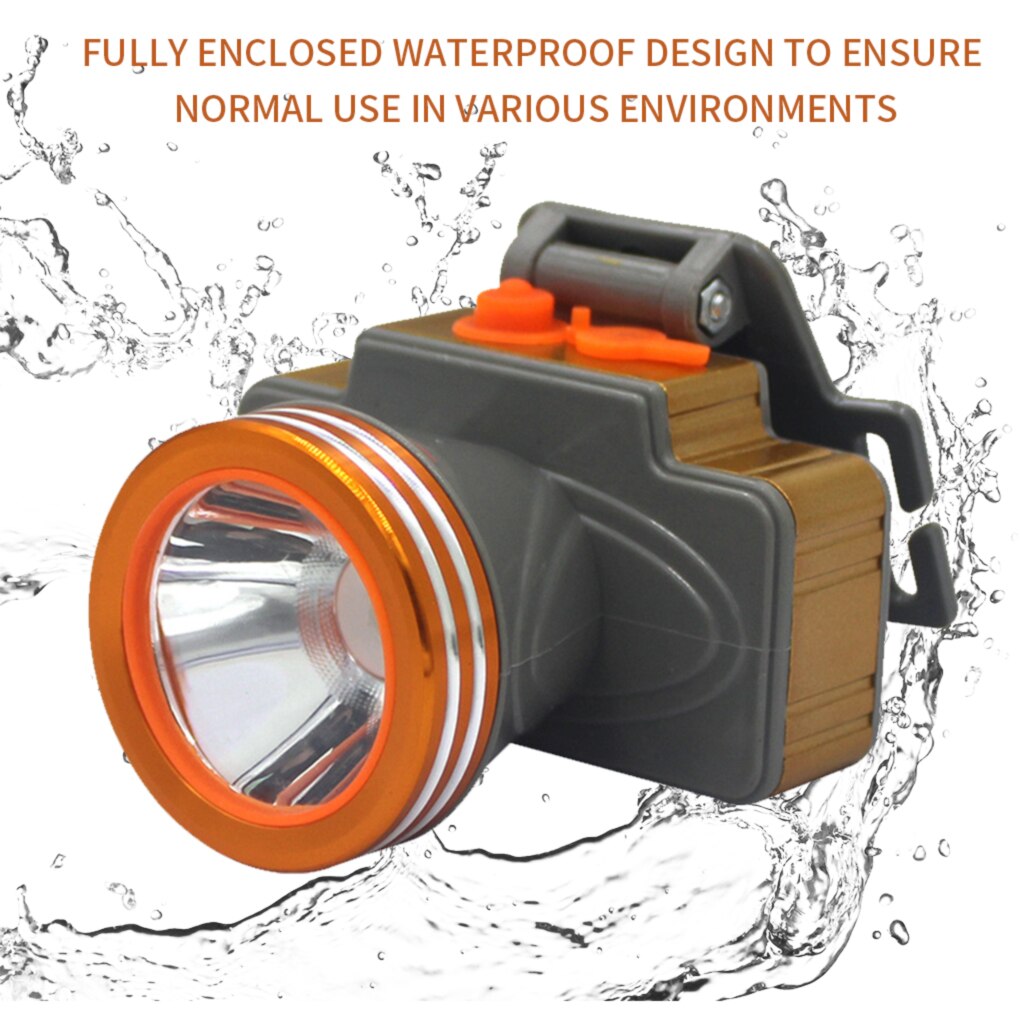 Headlight Outdoor Strong Light Mining Head Lamp Waterproof Charging LED Headlight Fishing Camping Biking Flashlight Searchlight
