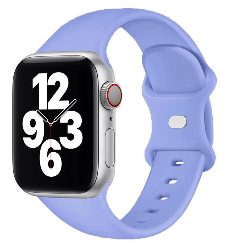 Siliconen band voor Apple Watch Band 44 mm 40 mm 45 mm 41 mm 42-38 mm sportpols iwatch serie 8 7 se 3 4 5 6 9 ultra 2 49 mm