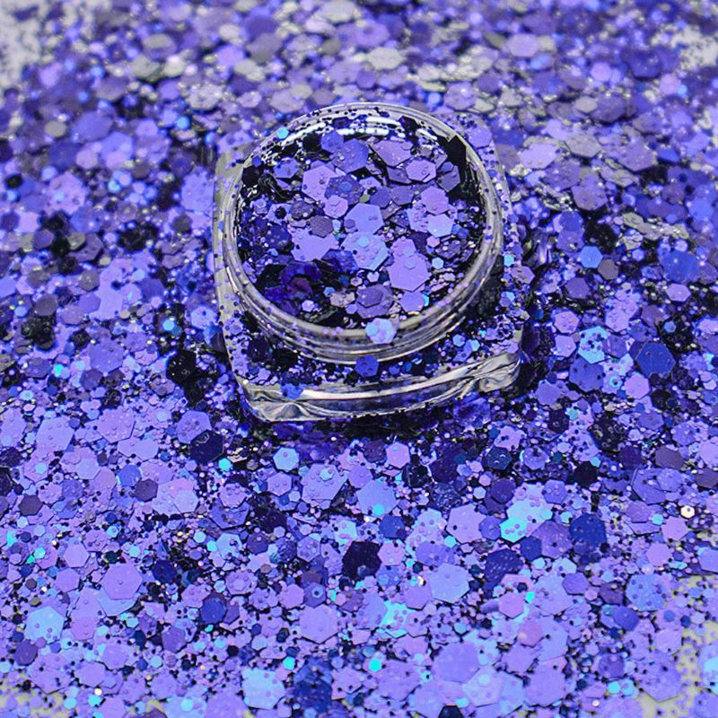 Magiske kamæleoner pailletter sky paillette pulver uregelmæssig nail art glitter harpiks pigment pailletter flakiess smykker fremstilling: 5