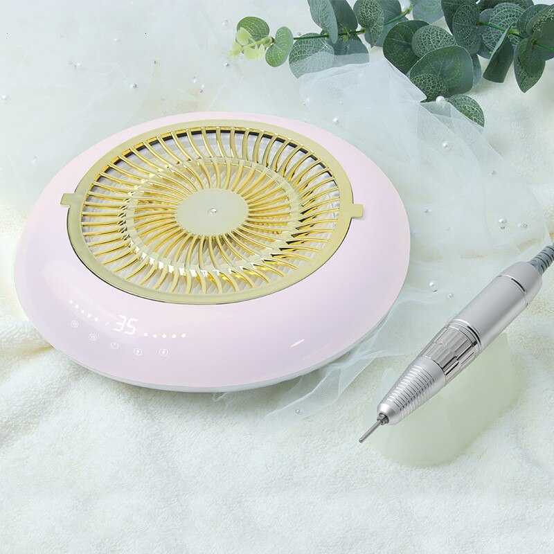 2 In1 Sterke Zuigkracht Nail Dust Collector Nail Boor Machine Herbruikbare Filter Low Noise Nail Stofzuiger Nail Art machine
