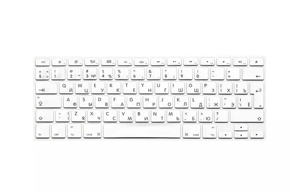 Russische Tastatur Abdeckung Silikon Euro Eu Für Apfel Macbook Luft Profi Retina 13 15 17 alte modell Russland Laptop Haut für Mac Buch