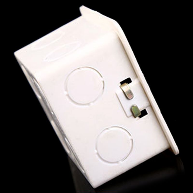 80x80 PVC Junction Box Wall Mount Cassette For Switch Socket Base Switch Bottom Box Electrical Box Accessories