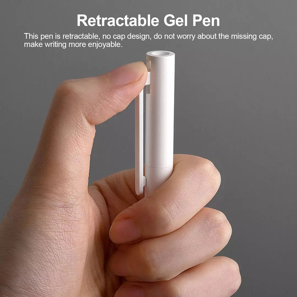 Xiaomi Mijia-Bolígrafo ligero para escritura fluida, boli de pulsación de 0,5mm con recambio de núcleo, disponible en color azul, rojo y negro, ideal para el trabajo, pluma original