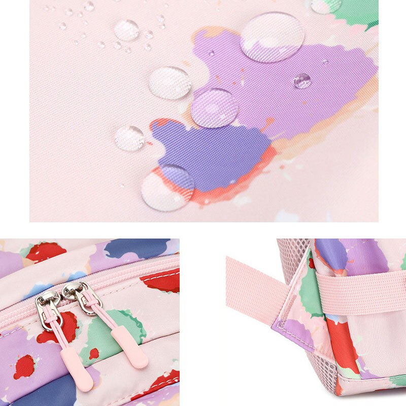 Colorful Printed Middle High School Bag Backpacks for Women Teenager Girls 2022 Waterproof 15.6 Laptop Schoolbag Backpack Female