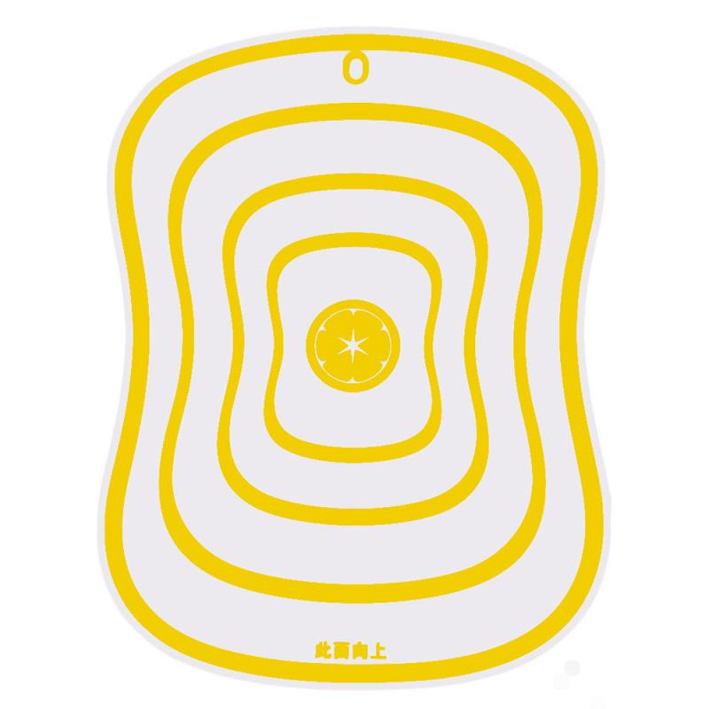 Kitchen Accessories Non-slip Flexible Kitchen Board Chopping Block Meat Vegetable Fruit Cutting Board Silicone Mat Cooking Tool: yellow