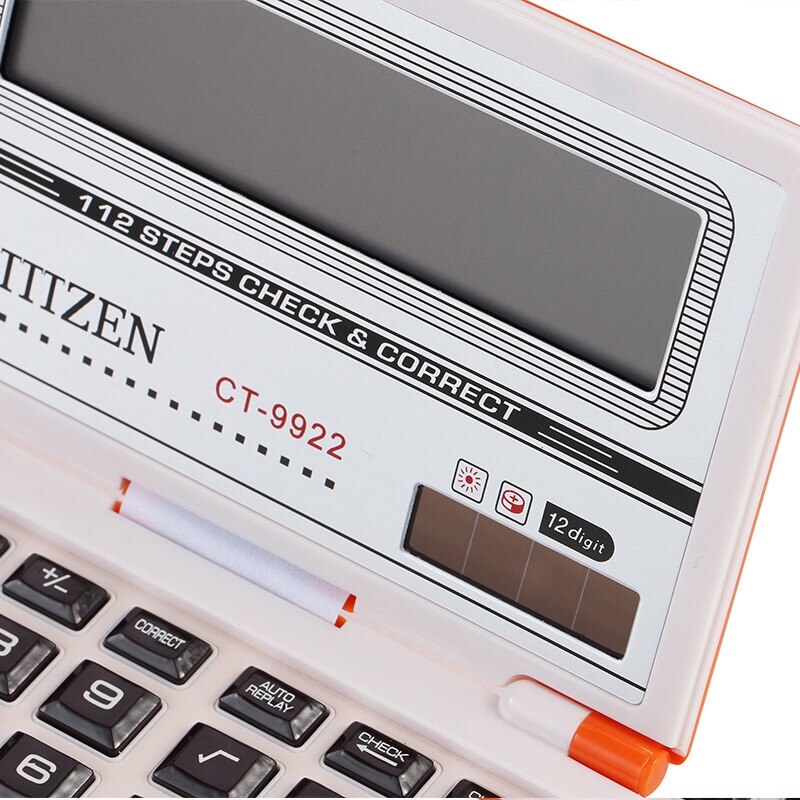 flip calculator solar calculator portable student office calculator