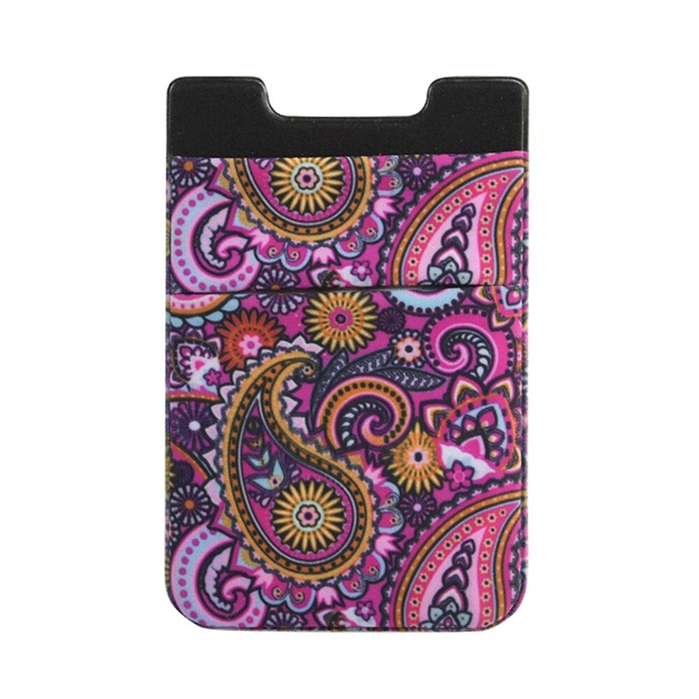 Doppel Tasche Elastische strecken tuch/mikrofaser praktisch Ich würde Kreditkarte Halfter Aufkleber Universal- Brieftasche fallen Karte Halfter
