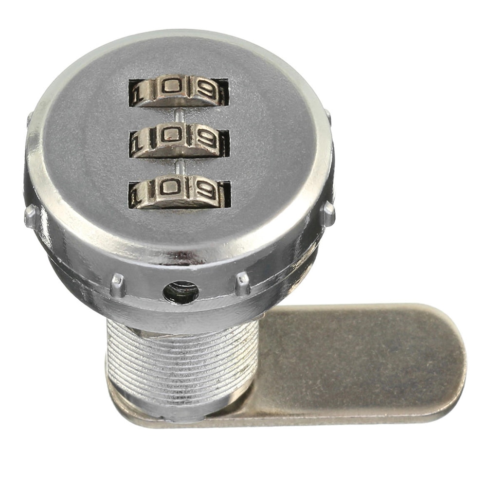 3 Digit RV Alloy Post Mail Box Combination Coded Cabinet Digital Keyless Cam Lock Drawer