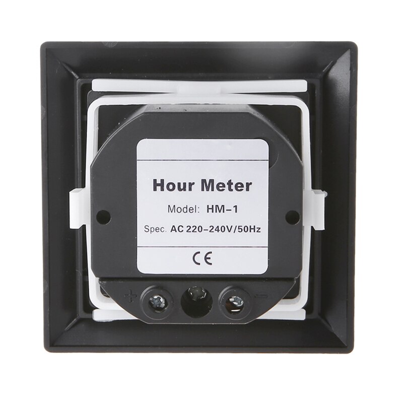 Hour Meter AC220-240V 50/60Hz Hourmeter Mechanical Square Hour Meter Gauge Power consumption 0.3W Used for Industrial 85WC