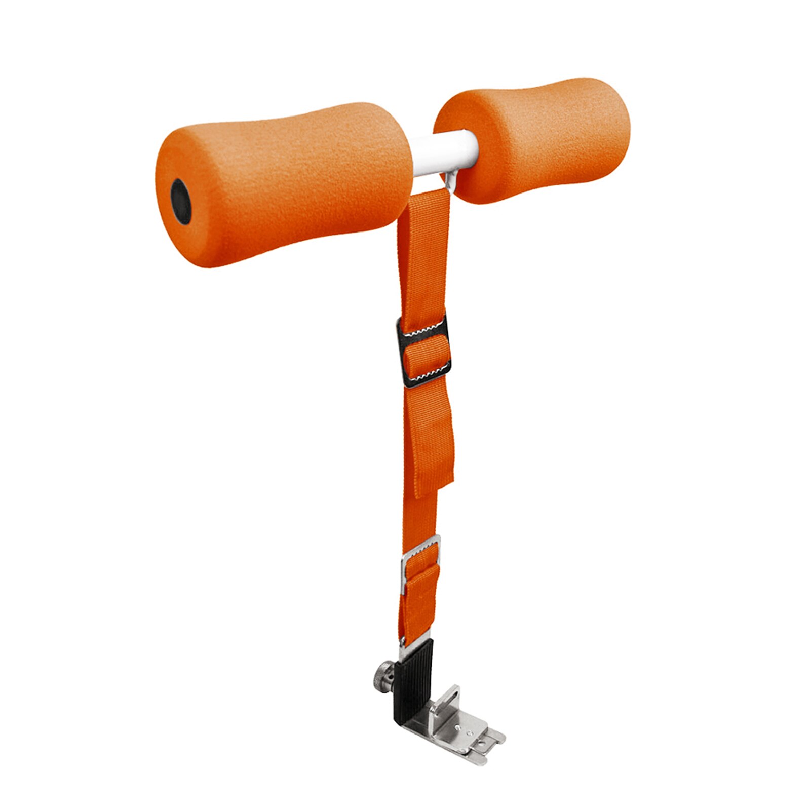 Home Foot Holder For Abs Exercise Sit Up Assistant Device Belly Rolling Bed Mounted Fitness Equipment Lose Weight Waist Lifting: Orange