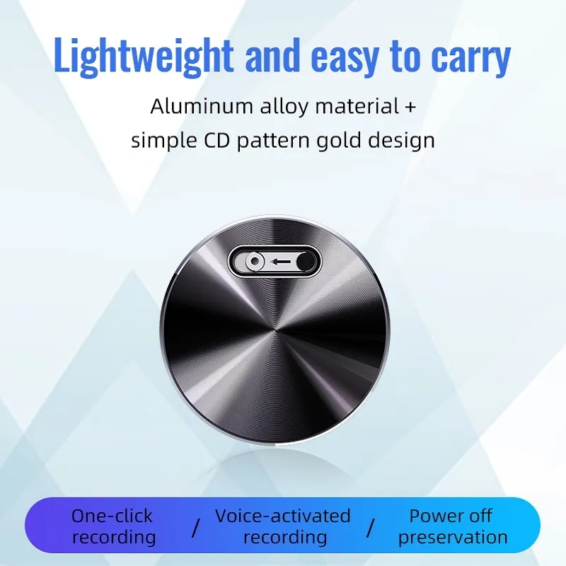 mini registratore vocale digitale portachiavi riduzione intelligente del rumore lettore MP3 penna di registrazione Audio con attivazione vocale intelligente Q37