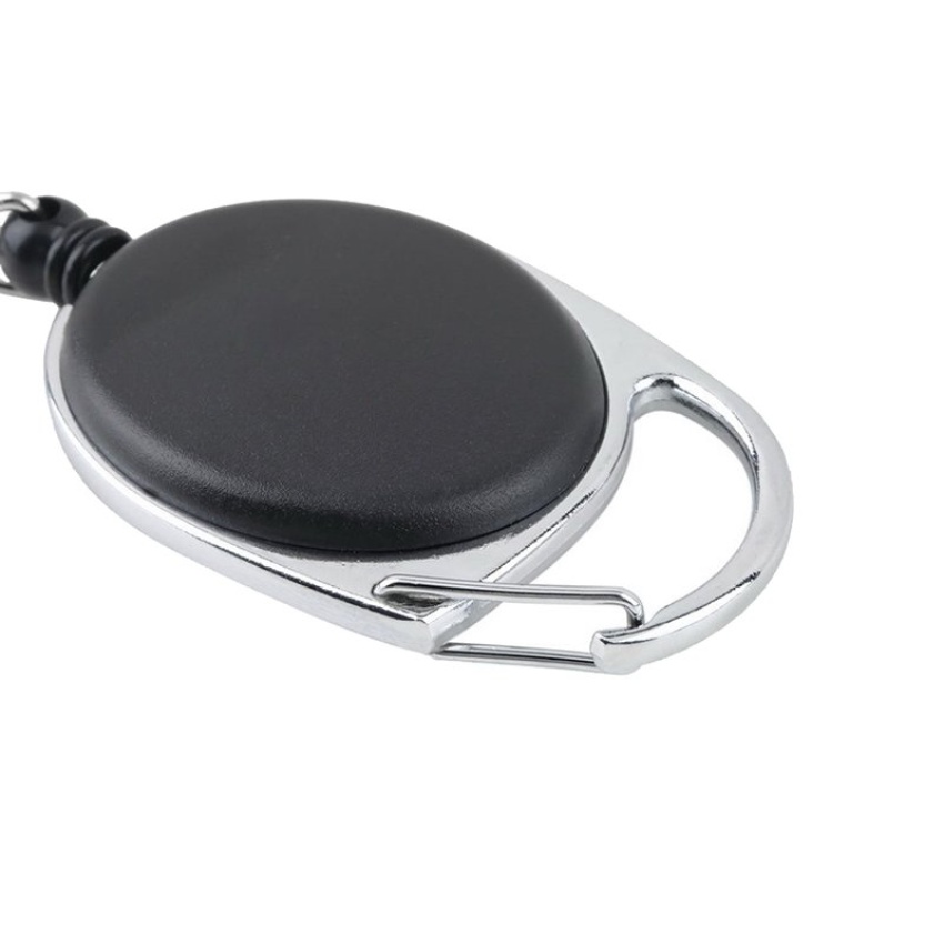1 PC Black Retractable Pull Key Ring Id Badge Lany... – Vicedeal