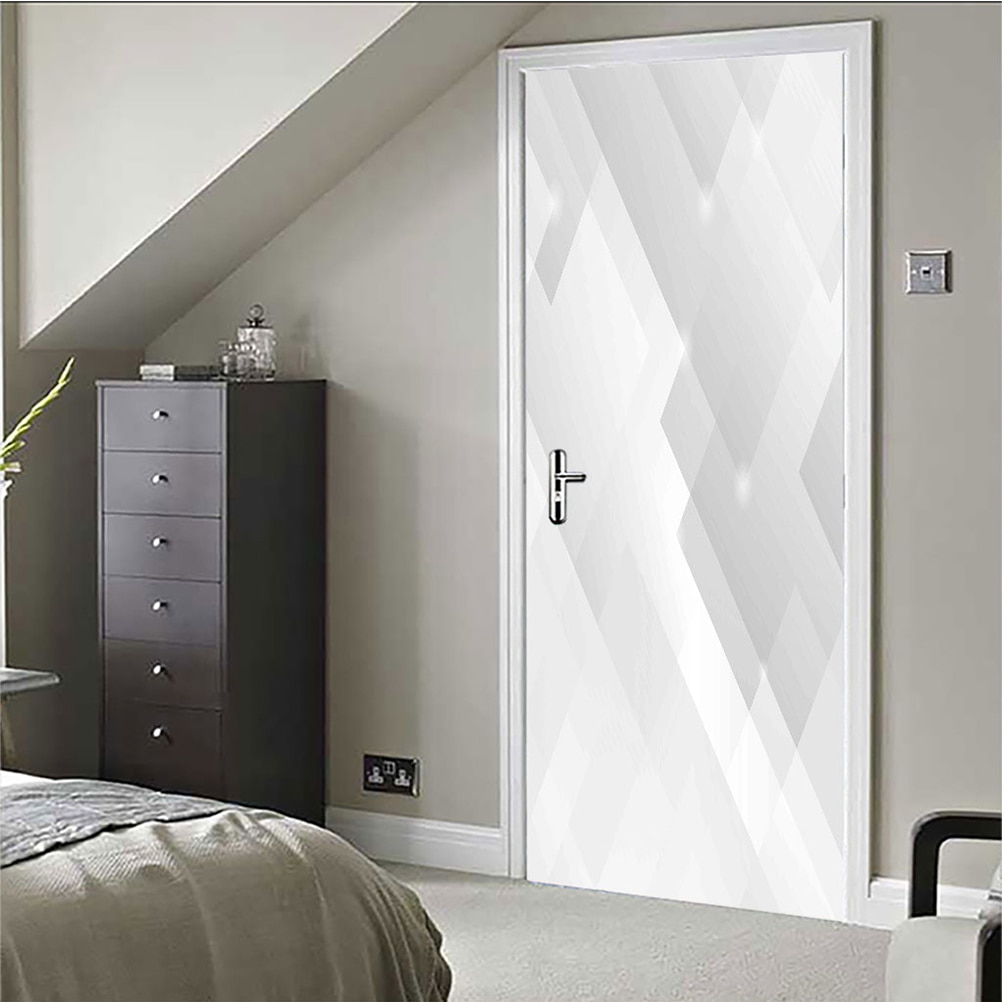 1PC Door Sticker Self Adhesive Renovation Door Decal for Cafe Home Pub Hotel