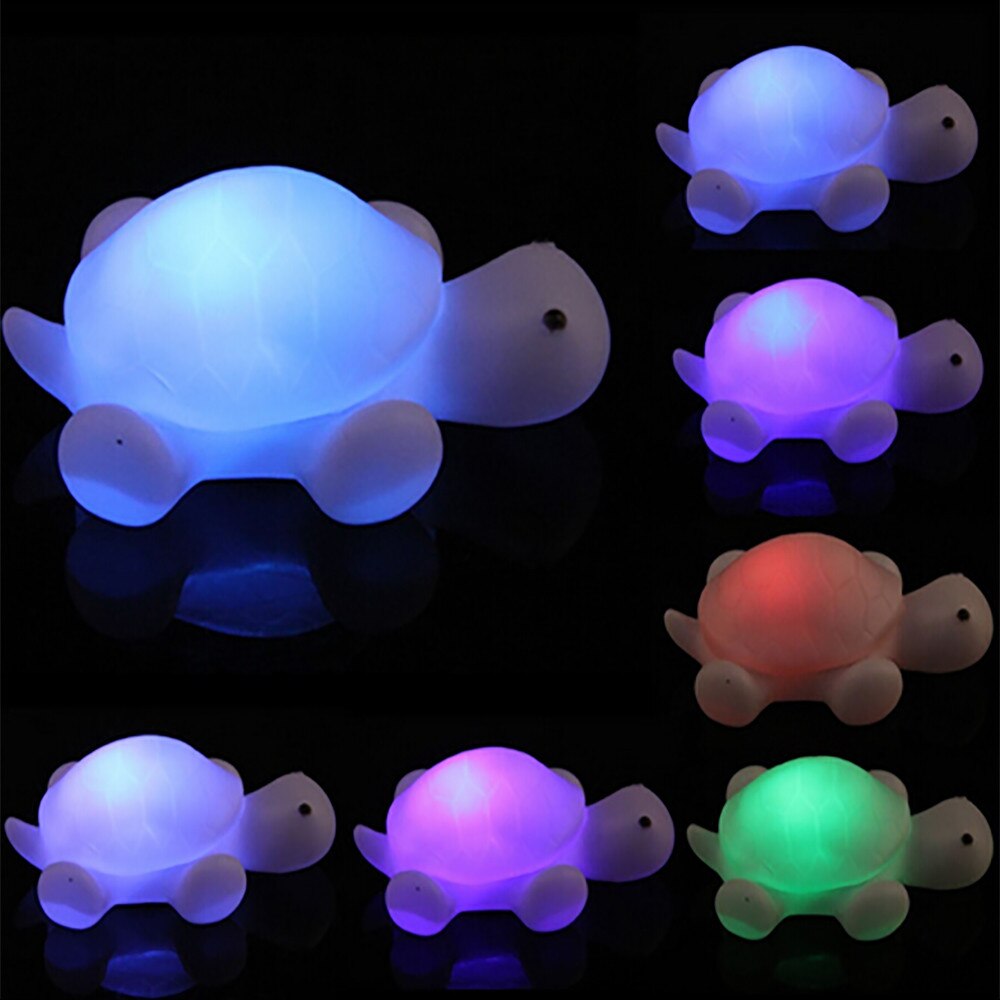 Turtle Led 7 Kleuren Veranderen Nachtlampje Lamp Party Kleurrijke Vriendschap Lamp Nachtlampje Voor Kinderen Kamer Animal Vorm lamp