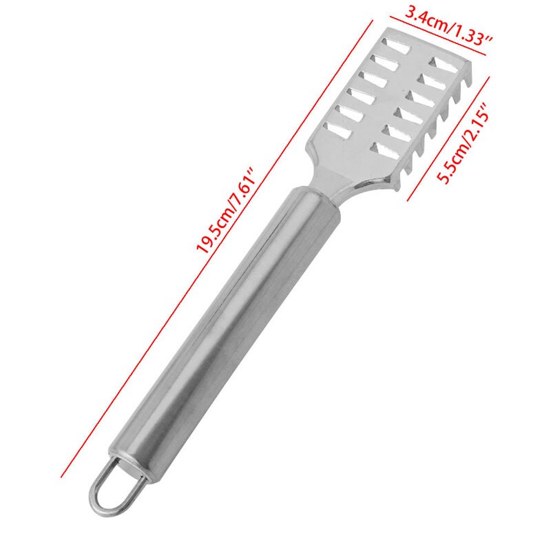1pcs Stainless Steel Kitchen Tool Fish Scale Remover Cleaner Scaler Scraper Peeler useful home