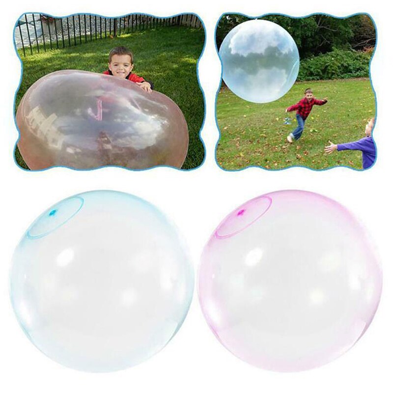 S M L taglia bambini Outdoor Soft Air riempito con acqua Bubble Ball Blow Up Balloon Toy Fun Party Game grandi regali all'ingrosso