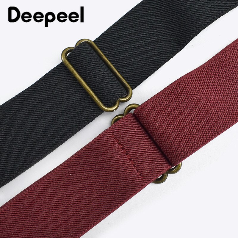 Deepeel 1Pc 3.5X125cm Mannen Jarretel X-Vormige Stretch Brede Bretels Werk Bretels Haak Gesp 2 Clips Bandjes man Jockstrap