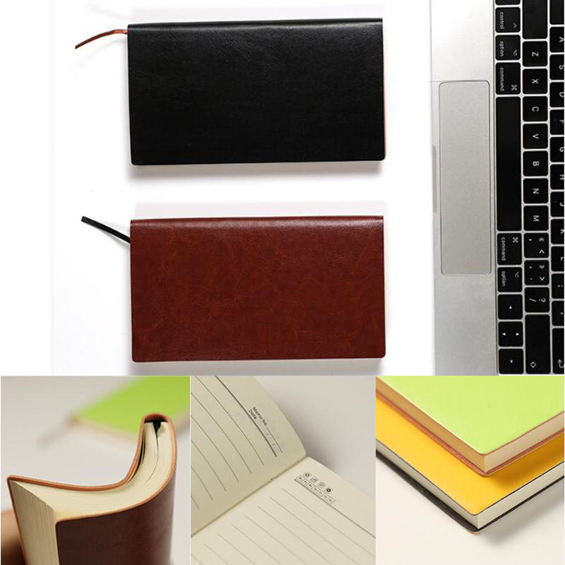 Business PU Leather Notebook A6 Student Diary Book Colors Office School Stationery Supplies