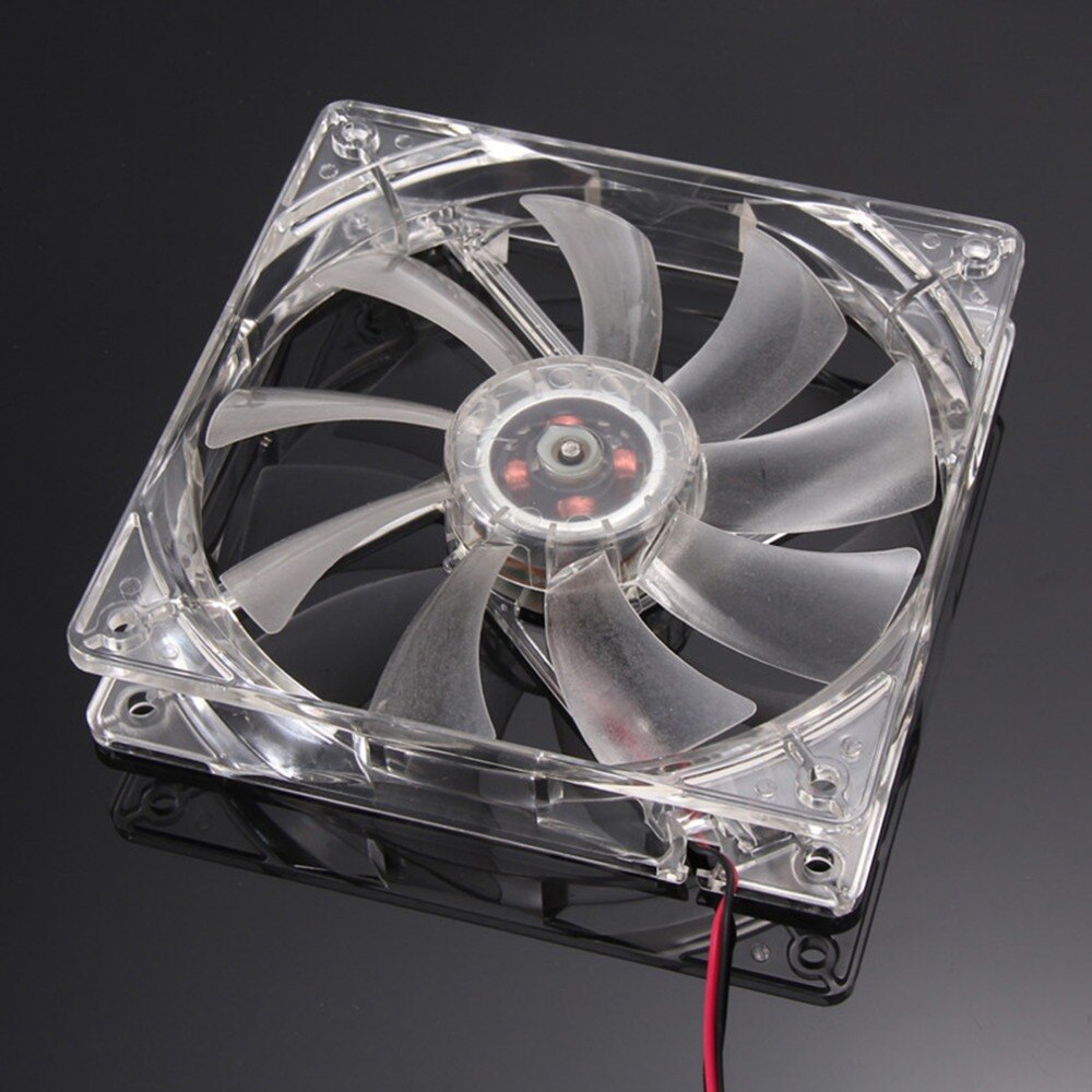 PC Computer-Fan Quad 4 LED Licht 120mm PC Computer Fall Lüfter Mod Ruhig Molex Stecker Einfach Installiert fan 12 V Heiße verkäufe